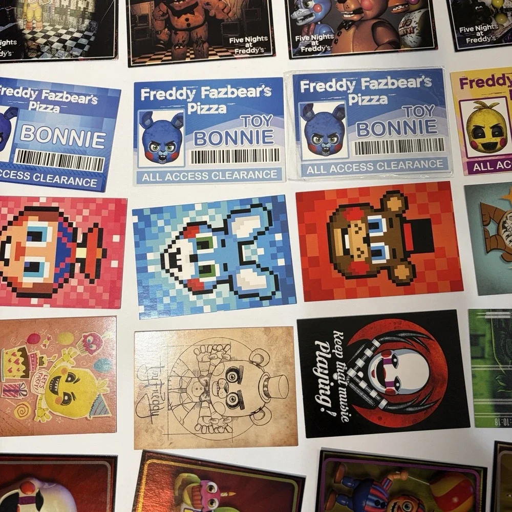 Five Nights at Freddy's 2016 Scott Cawthon Card Lot-Fazbear,Bonnie,Chica,Foxy